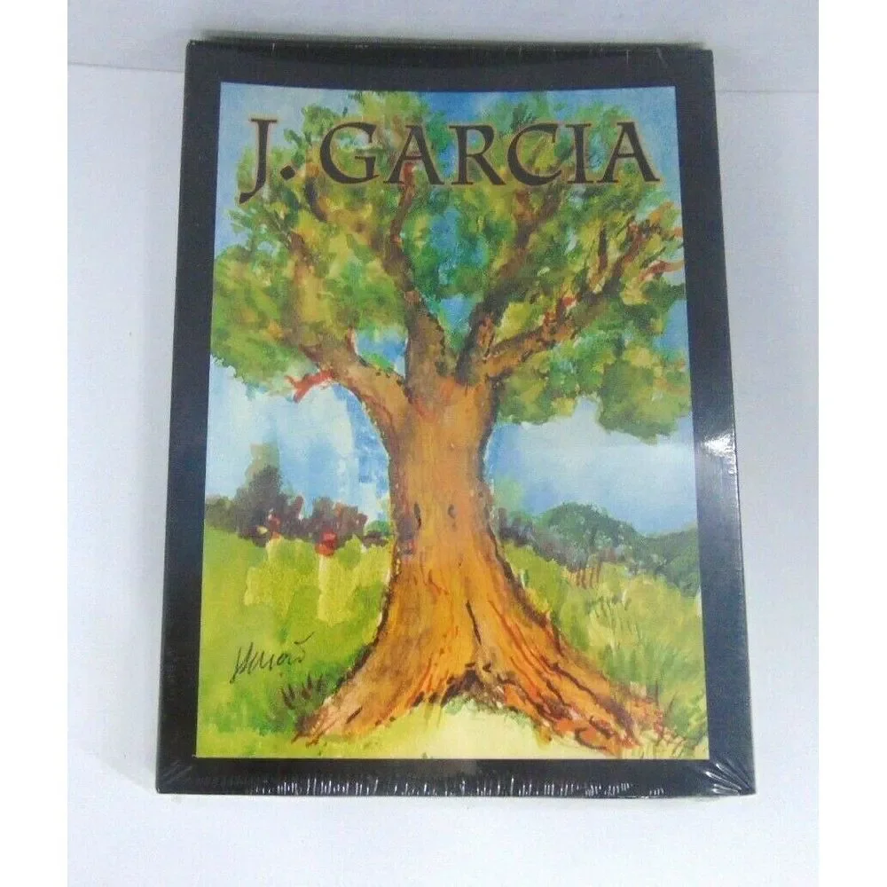 Vintage Jerry Garcia Liquid Blue Note Cards Four Designs Artwork‎ New